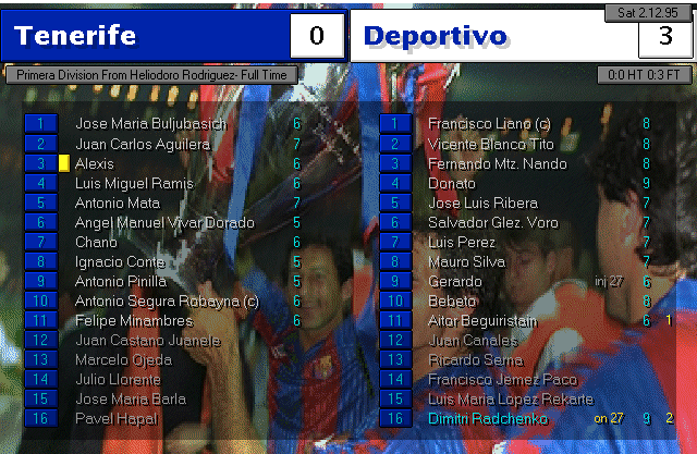 Depor - Txiki's game v Tenerife
